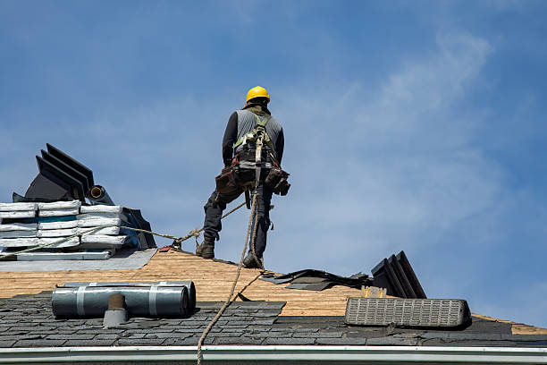 Professional Roofing technician working in Mattituck, NY
